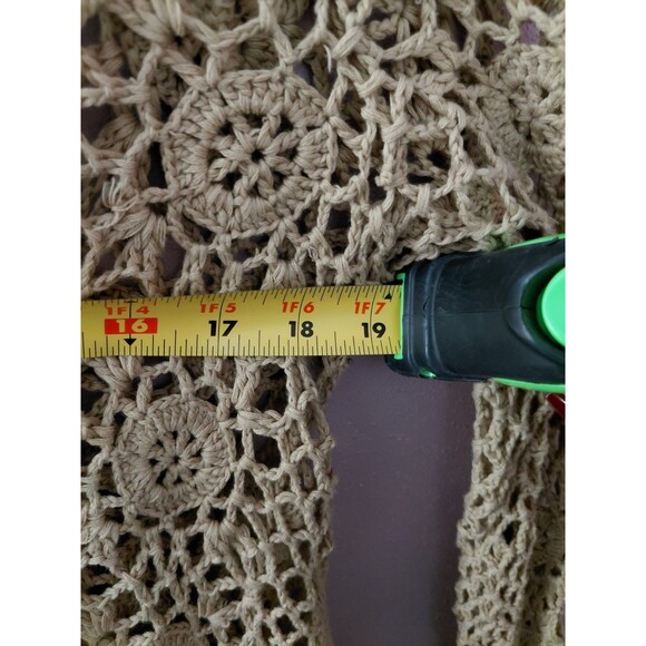 NWT Current Mood Dolls Kill Lacy Crochet Wrap Cardigan Size XXL Hippie Boho - Picture 9 of 10